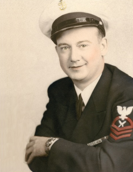 Chief Yeoman Joe Dudash, 1945